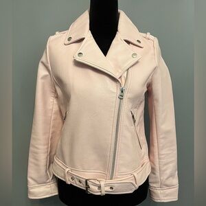 Zara Girls Baby Pink Motorcycle Jacket, sz 11/12 and Pink Ryders Sunglasses